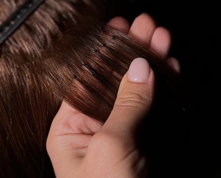 Przedłużanie włosów metodą na keratynowa