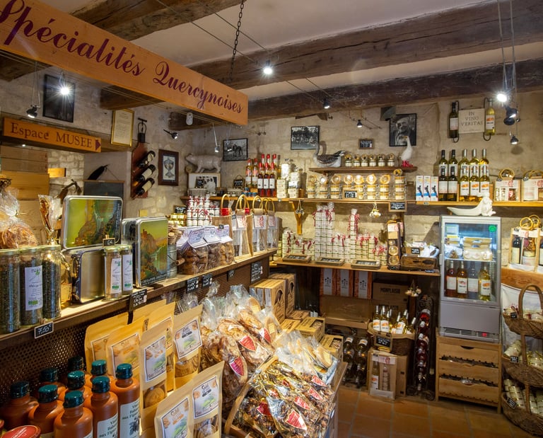 Le produits du terroir du Musée du Vin de Saint-Cirq-Lapopie Lapopie