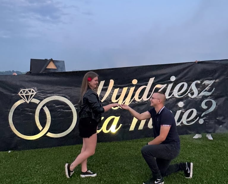 pirobaner wyjdziesz za mnie wyjątkowe zaręczyny