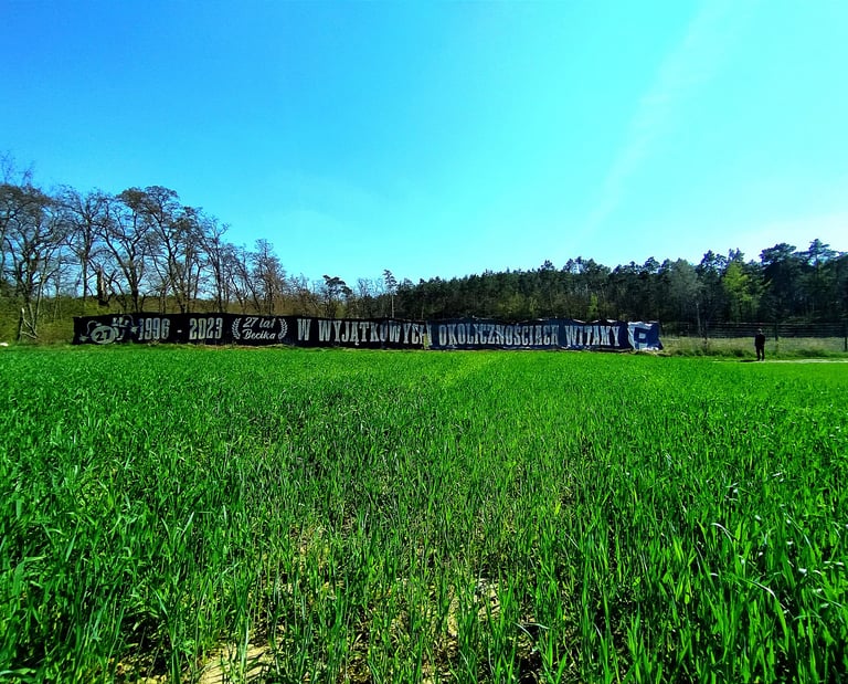 transparent stadionowy produkcja prezent dla kibica