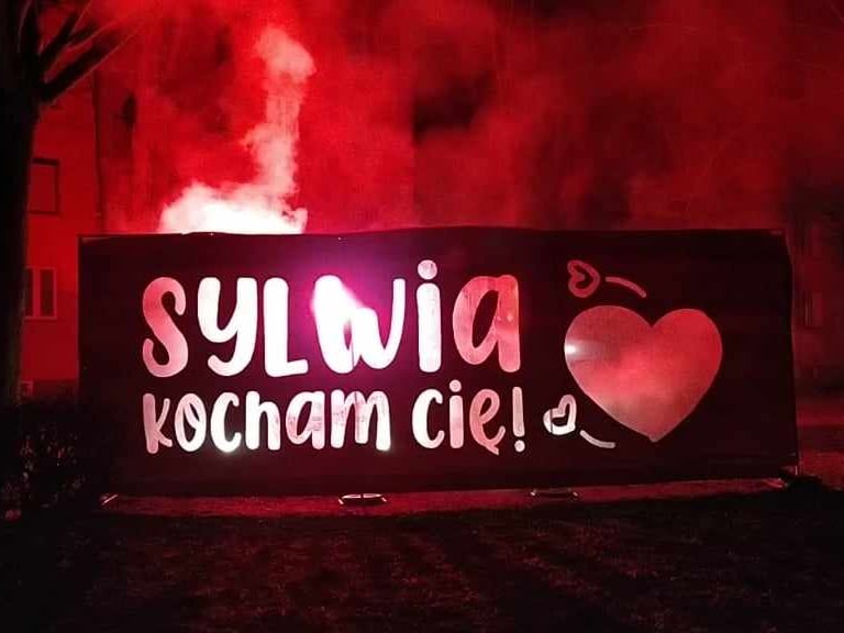 pirofolia kocham cie oryginalne wyznanie miłości pirotechnka