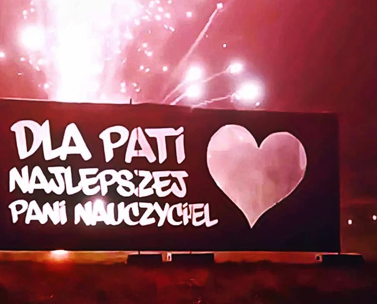 pirofolia prezent dla nauczycielki pirotechnika baner