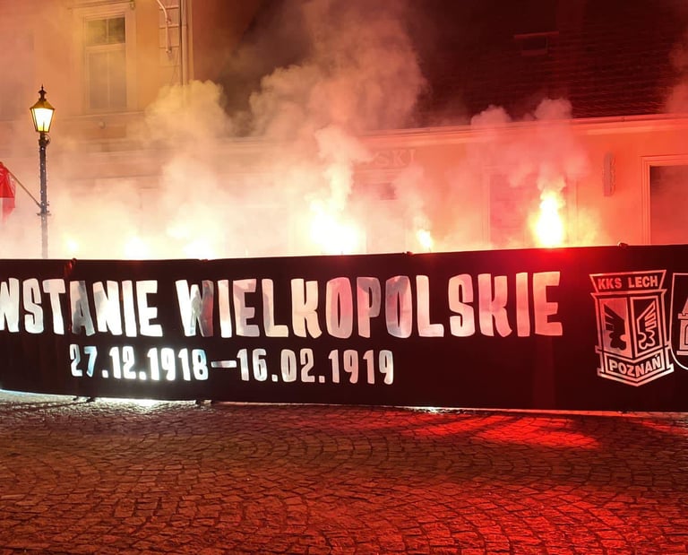 transparent powstanie wielkopolskie racowisko lech poznań fc gostyń 