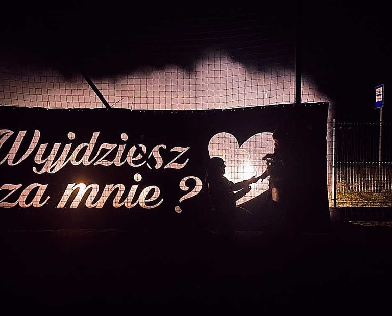 pirofolia na wyjątkowe zaręczyny wyjdziesz za mnie?