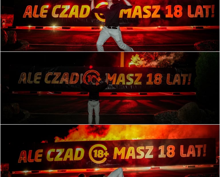 prezent na 18 dla niego osiemnastka nowoczesny prezent pirotechnika masz 18 lat ale czad