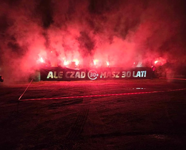 pomysł na prezent 30 lat fajerwerki pirotechnika napis pirobaner