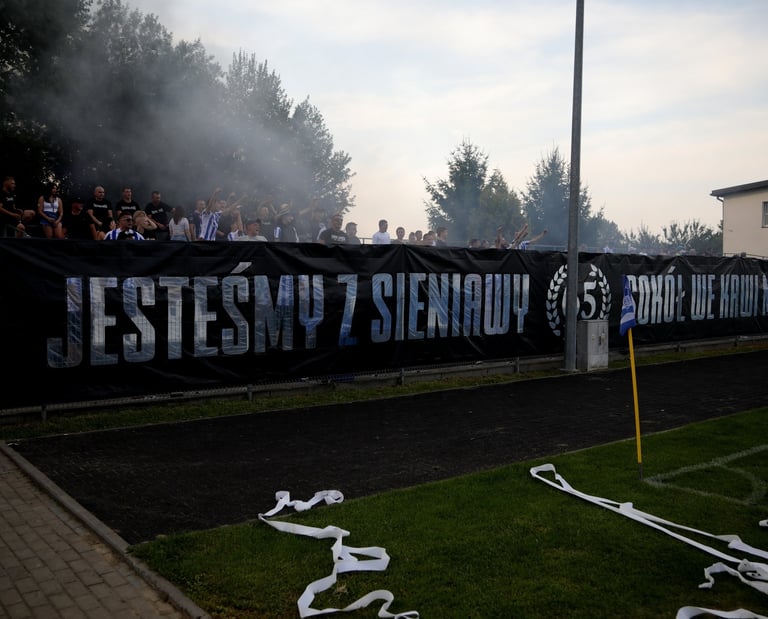 transparent na zamówienie oprawa meczowa stadion ultras doping