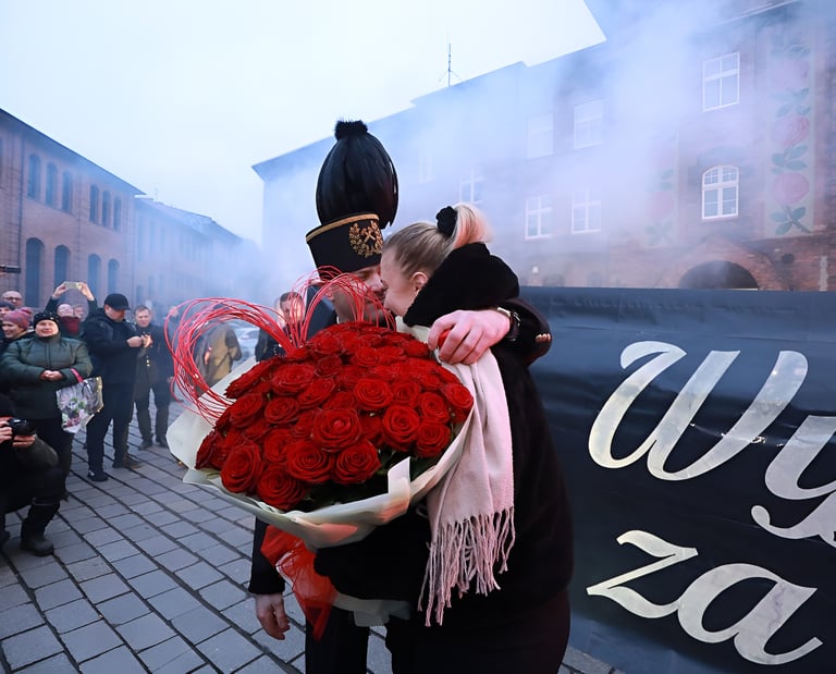 kreatywne zaręczyny górnika w nikiszowcu