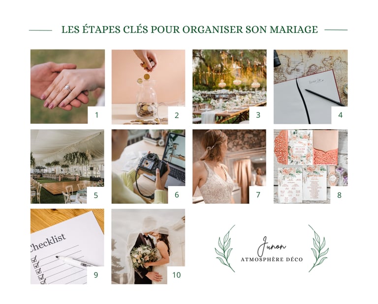 les étapes clés de l'organisation d'un mariage