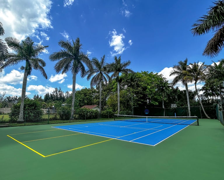 Private Residence Tennis Court, Davie, Fl