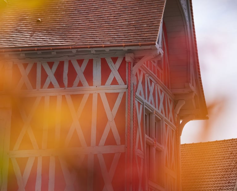 Facade de la chambre d'hôte du domaine