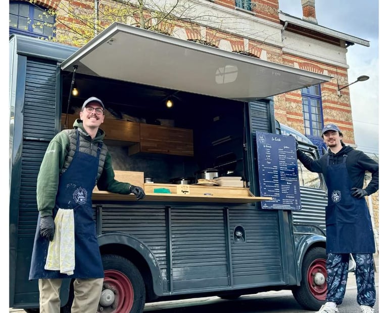 Le foodtruck Roule Galette sur son emplacement habituel