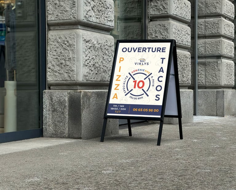 Panneau pour un magasin Narbonne