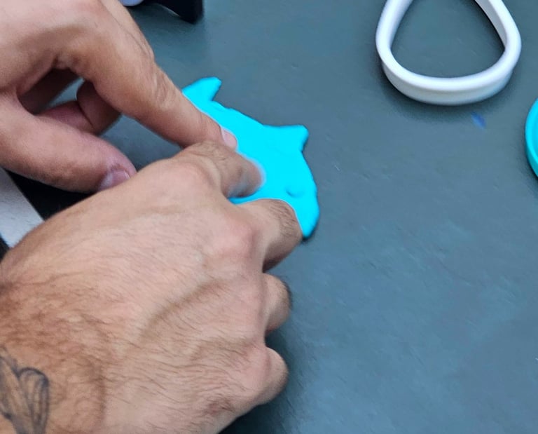 a person is making a craft with scissors and scissors