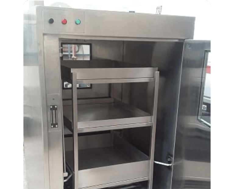 passthrough en inoxidable