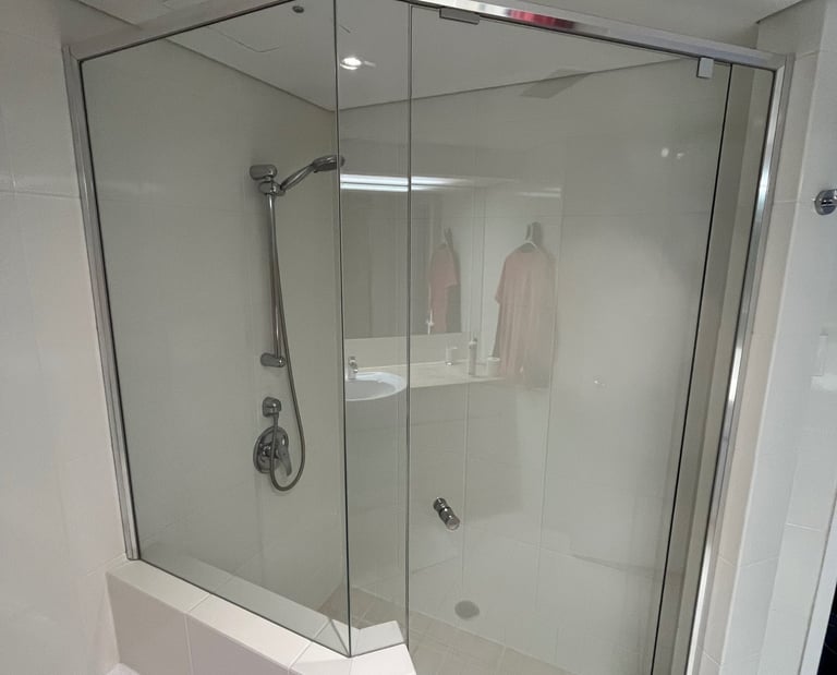 Semi Frameless Shower Screen