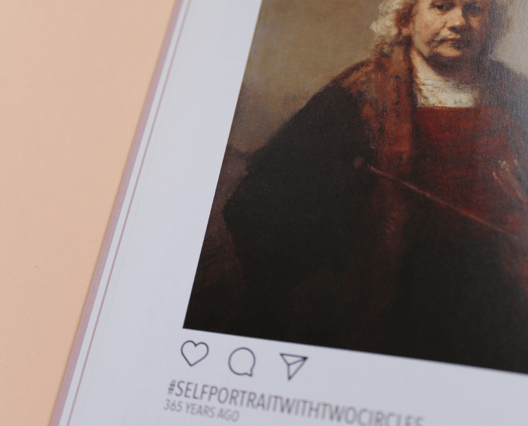 'Self portrait with two circles' by Rembrant