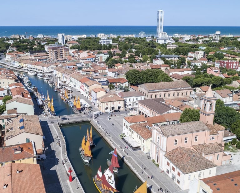 Porto canale Cesenatico, vacanze a Cesenatico, porto canale Leonardesco