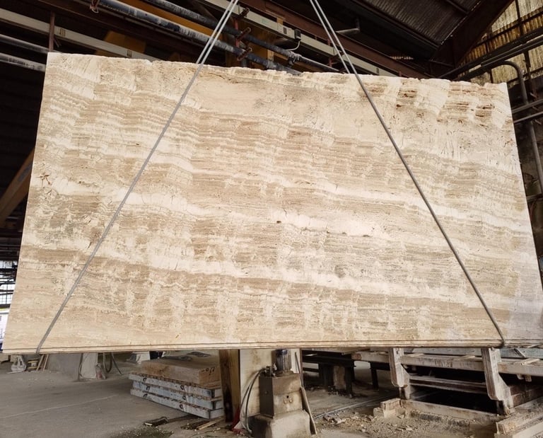 Travertine slabs, Italian beige natural stone slab
