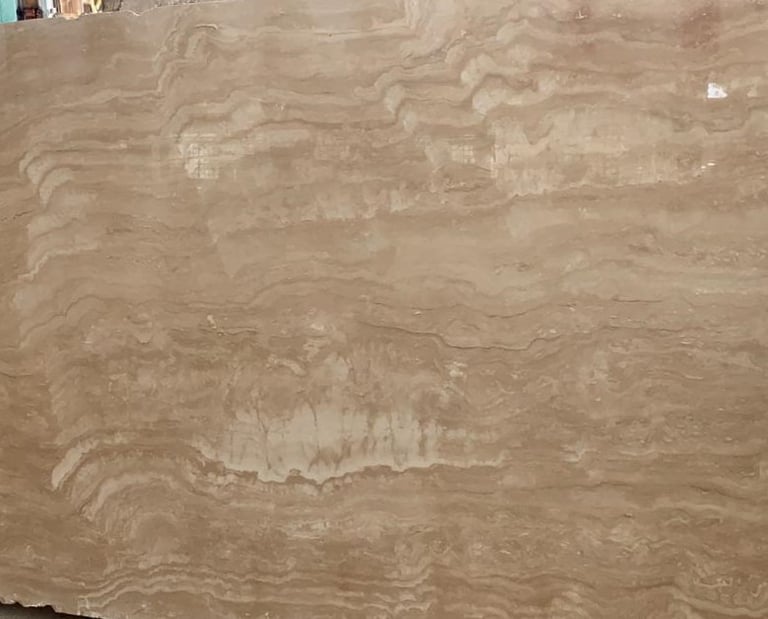 Travertine slabs, natural stone slab of Italian classic bronze brown