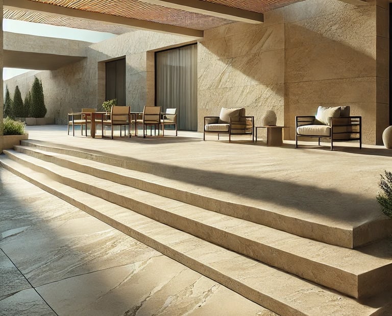 Terrace travertine, Italian luxury natural terrace stone