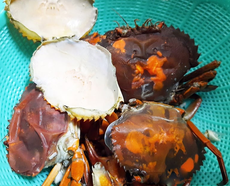 double skinned crabs