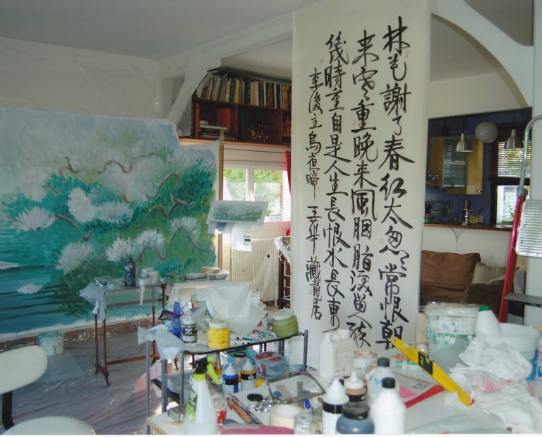 Atelier de l'artiste France CRUSE.