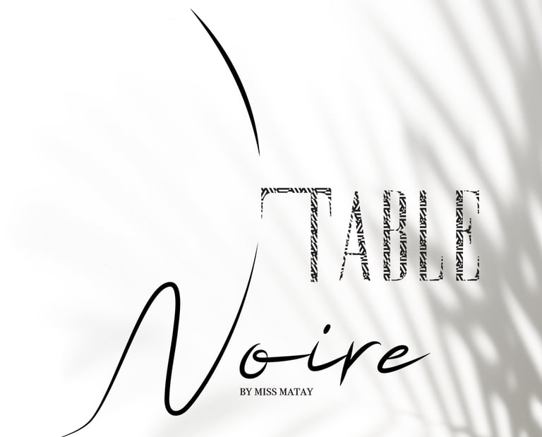 Logotype pour la table noir réunions culturelles