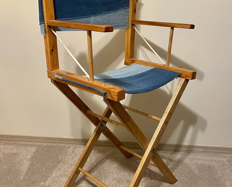 denim directors chair