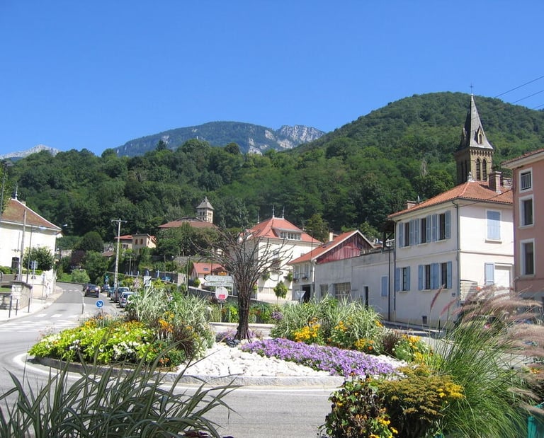 Centre ville de la ville de Voreppe.