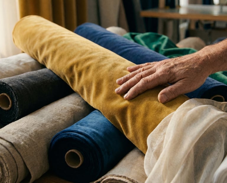 perde kumaşı, fon kumaşı, tül kumaşı, döşemelik kumaş, fonluk kumaş, kadife kumaş, kumaş