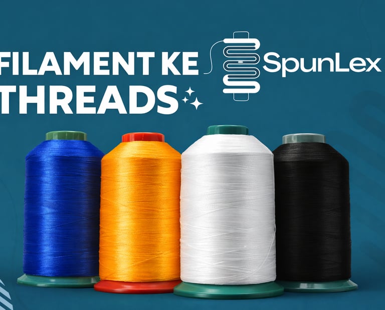 Industrial filament thread cone Spun Threads India polyester filament sewing thread supplier India