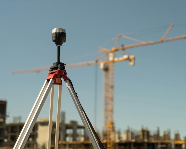 Vermessungsgerät Baustelle