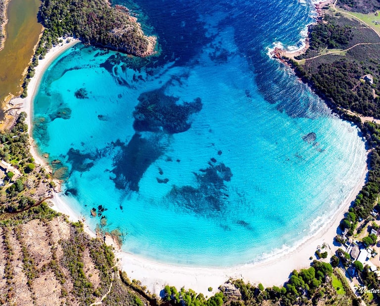 Photographie d'art vue du ciel de Rondinara par Ciel de Corse Thierry Venturini 