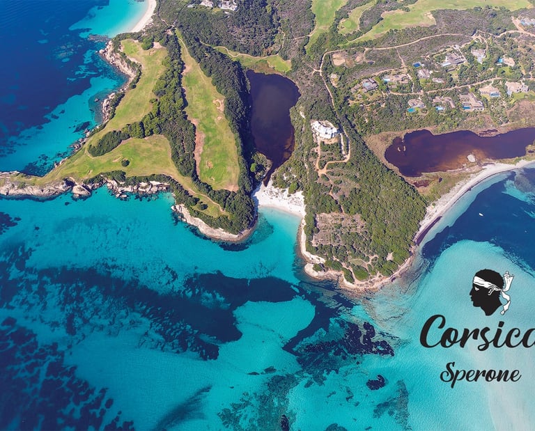 Photographie d'art vue du ciel de Sperone par Ciel de Corse Thierry Venturini 