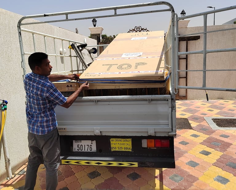 Time-critical exhibition cargo prepared for air freight delivery