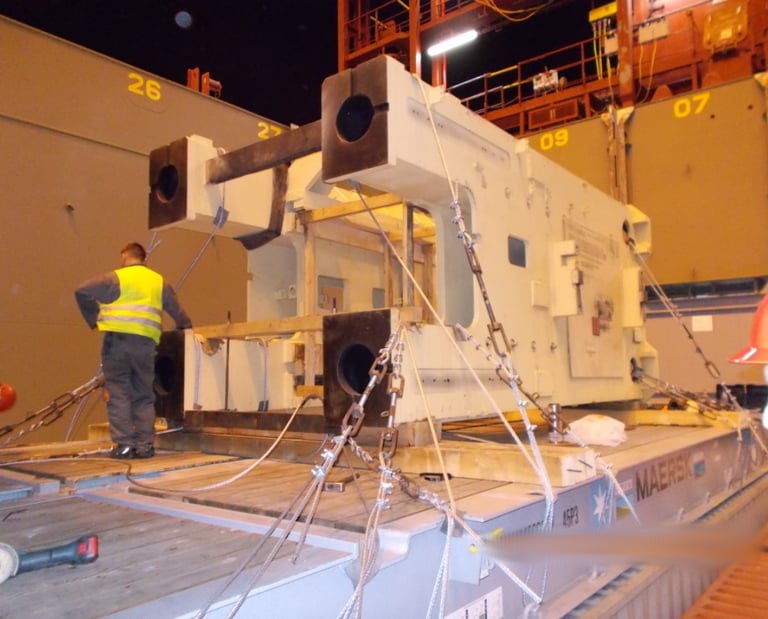OOG cargo handling for hot forging press shipment to Shanghai