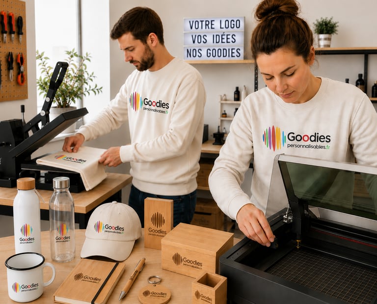 goodies personnalisés Tee shirt gourde casquette polaire body warmer Amboise France Paris Touraine