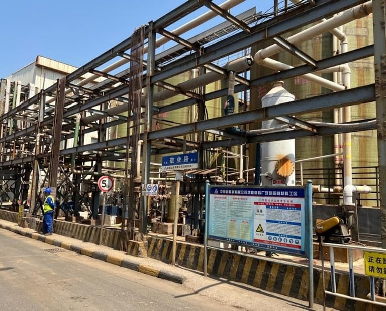 CEL BIOCHEM VISIT POLYALUMINIUM CHLORIDE FACTORY AT ZIBO CITY, SHANDONG, CHINA - JUNE 2024