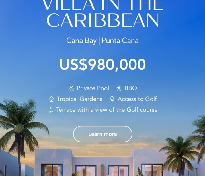 a private villa in the caribbean