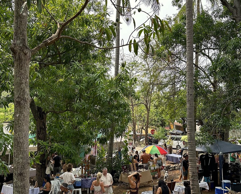 a group of people sitting at tables