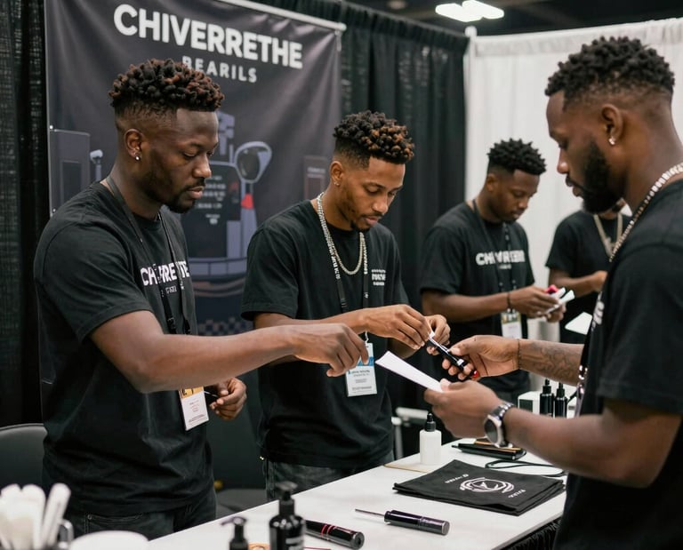 "Lawton Barber Convention 2026 flyer featuring a barber cutting hair in Lawton OK on May 24th"