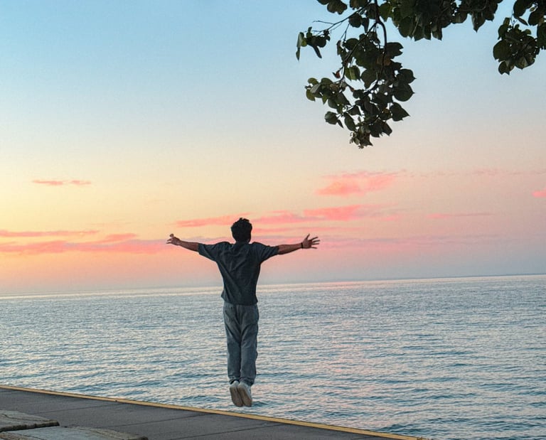 Behind the scenes content creator Australia Sunset Brisbane