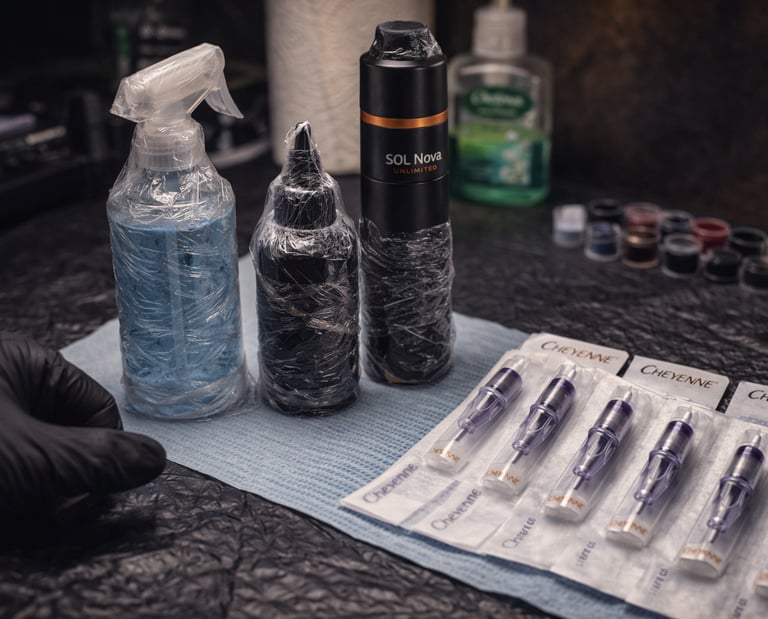 Hygienic tattoo workstation