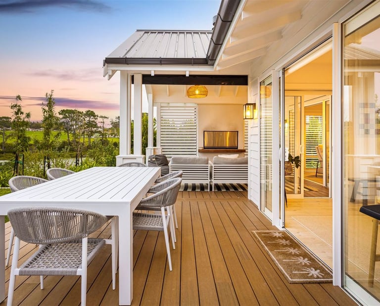 indoor outdoor flow wraparound deck