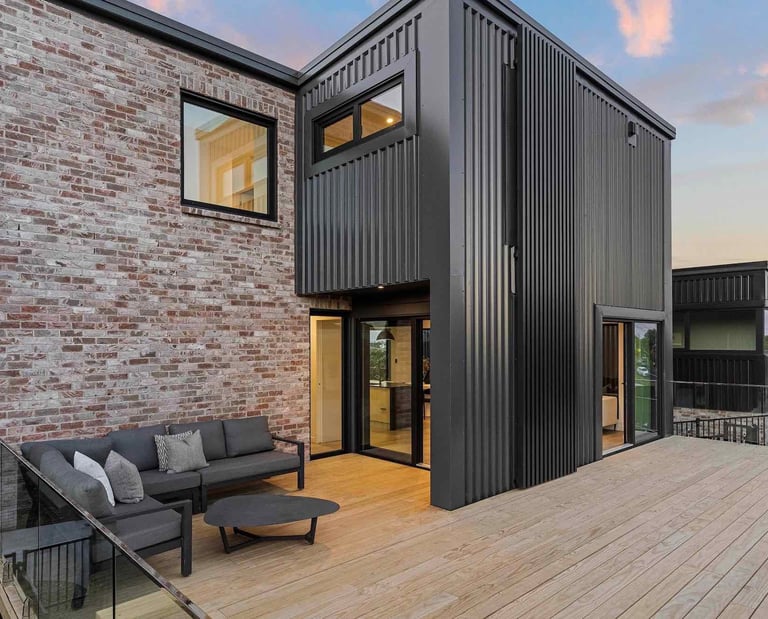 Townhouse exterior and deck - Highend Homes Auckland builder