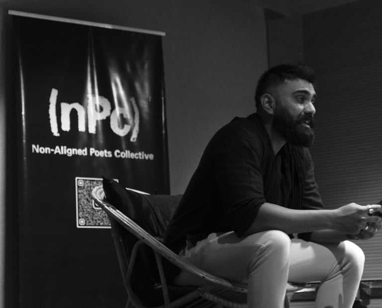 Tahir Hussain Poet Author Performing Bangalore