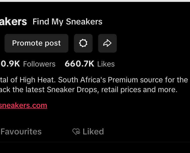 find my sneakers TikTok account 80k followers