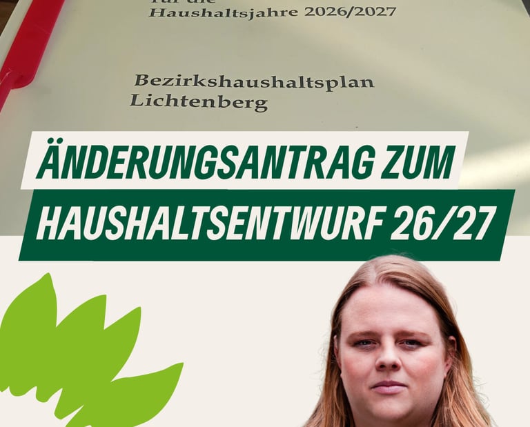 Sharepic zum Antrag mit einem Portrait von Daniela Ehlers.