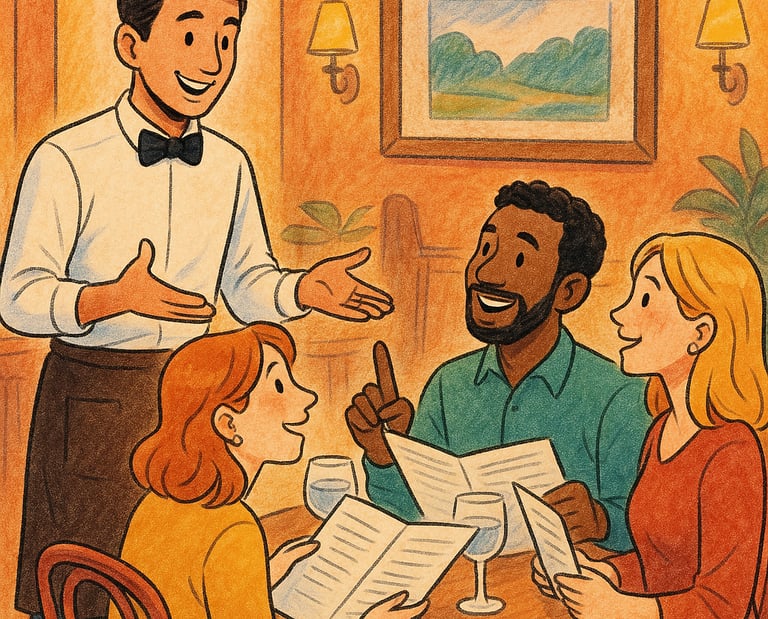 Ilustración en Hostelería, comunicación con clientes